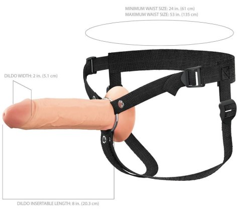 Strap on hollow silikonowy Fantasy X Tensions Elite 21,6 cm Fantasy X-Tensions Elite
