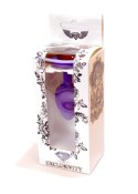 Biżuteria analna silikonowa fioletowa HeavyFun mała czerwony diament 7 cm B - Series HeavyFun