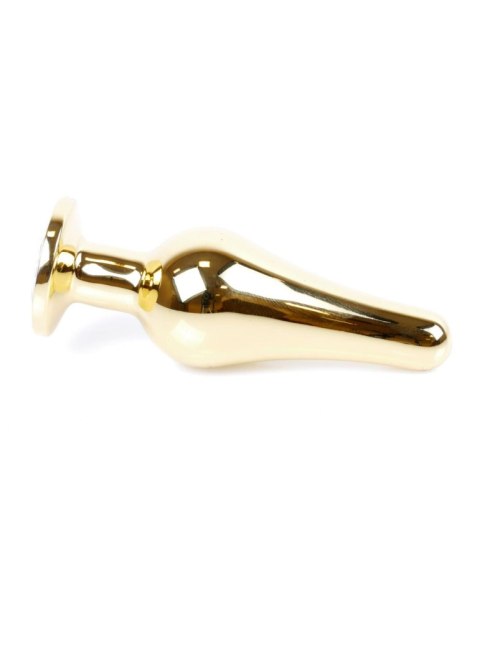 Korek analny biżuteryjny złoty czerwony HeavyFun 9,5 cm B - Series HeavyFun