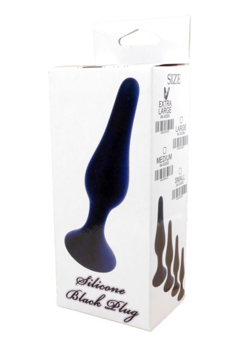Korek analny silikonowy HeavyFun czarny 12,5 cm B - Series HeavyFun