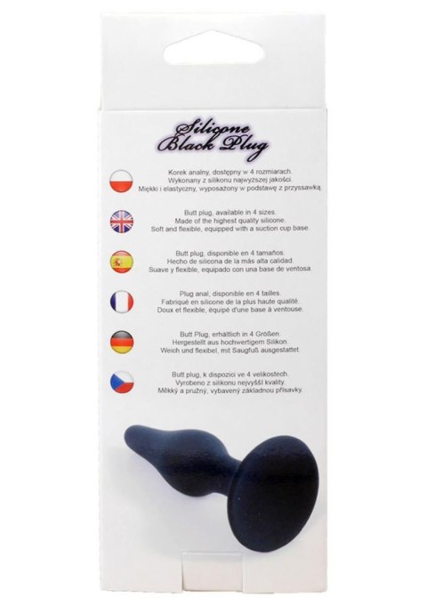 Korek analny silikonowy HeavyFun czarny 12,5 cm B - Series HeavyFun