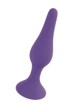 Korek analny silikonowy HeavyFun fioletowy 12,5 cm B - Series HeavyFun