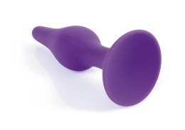 Korek analny silikonowy HeavyFun fioletowy 12,5 cm B - Series HeavyFun