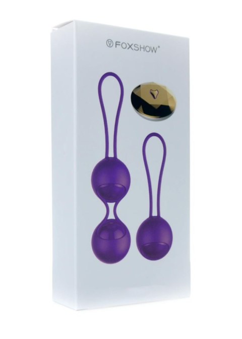 Kulki wibrujące silikonowe Kegel z pilotem USB 10 trybów B - Series Fox