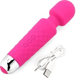 Masażer silikonowy Iwand Power Escorts różowy akumulator 20 cm Power Escorts
