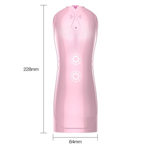 Masturbator waginalny pulsacyjny wibrujący B-Series Fox różowy USB B - Series Fox