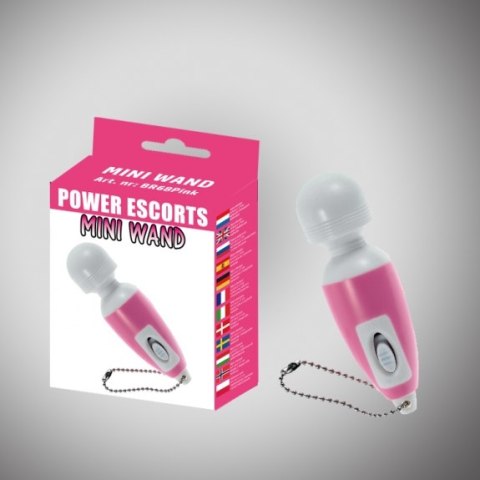 Mini wibrator wand Power Escorts różowy 6,5 cm Power Escorts