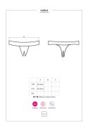 Stringi koronkowe otwarte Obsessive czarne S/M Obsessive