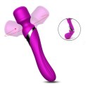 Stymulator silikonowy podwójny B Series Fox fioletowy USB B - Series Fox