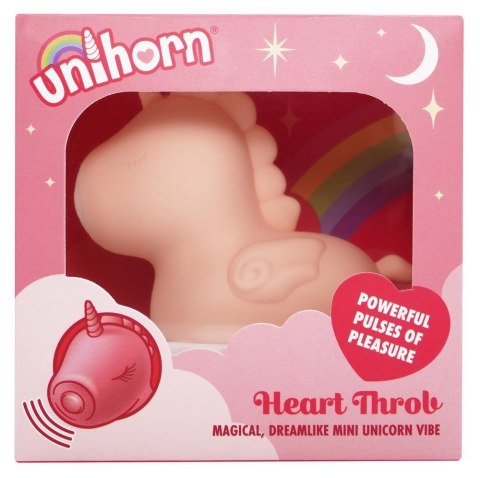 Stymulator łechtaczki Unihorn Heart Throb silikonowy USB 9 cm Unihorn