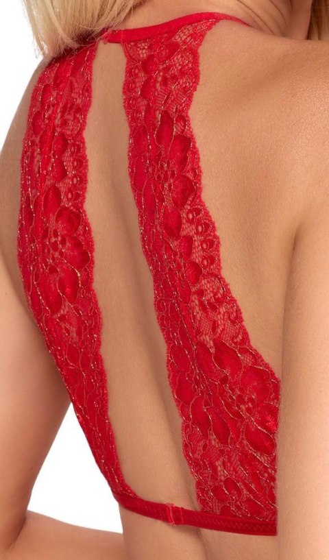 Suspender set red L/XL Kissable