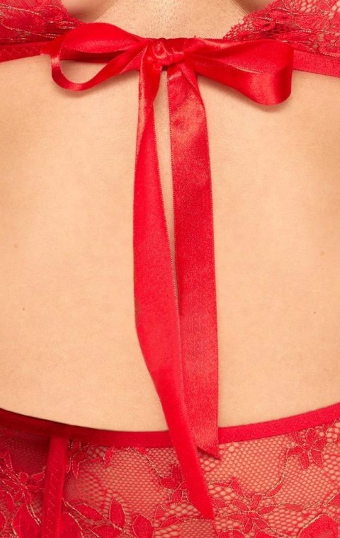Suspender set red L/XL Kissable