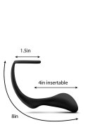Czarny Pierścień z Wtyczką Analną Blush