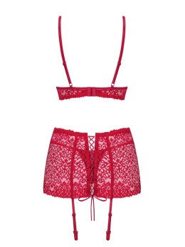 Komplet bielizny Lividia Obsessive czerwony S/M Obsessive