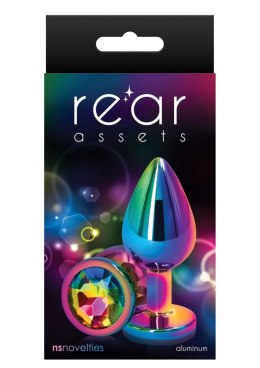 Korek analny aluminium Rear Assets multicolor M NS Novelties