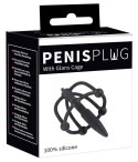Plug penisa z klatką na żołądź Penisplug silikonowy 5,7 cm Penisplug