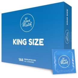 Prezerwatywy XXL King Size Love Match 144 sztuki Love Match