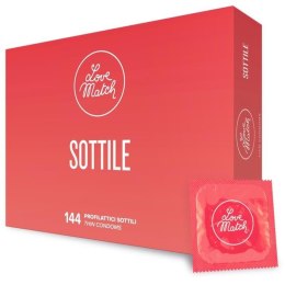 Prezerwatywy ultra cienkie Love Match Sottile 144 sztuki Love Match