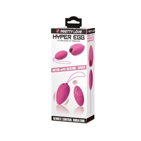 Silikonowe jajko wibrujące Pretty Love Hyper Egg z pilotem 8 cm Pretty Love