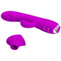 Wibrator króliczek pulsujący silikonowy Pretty Love Regina fioletowy USB Pretty Love