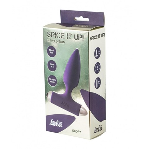 Wibrujący korek analny Lola Toys Glory Ultraviolet Lola Toys