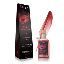 Zestaw do masażu warg truskawkowy Orgie 100 ml Orgie