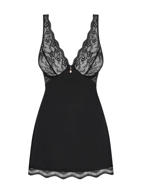 Babydoll i stringi Luvae Obsessive czarny L/XL Obsessive