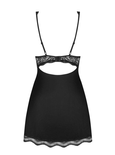 Babydoll i stringi Luvae Obsessive czarny L/XL Obsessive