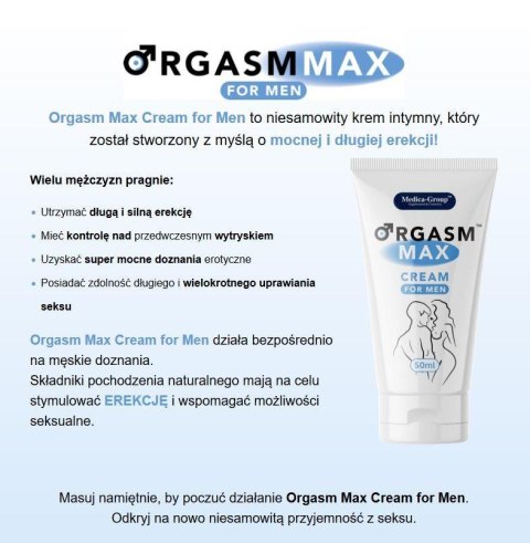 Krem Orgasm Max na erekcję dla mężczyzn 50 ml Medica