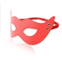Maska skórzana fetyszowa Toyz4lovers czerwona Toyz4lovers