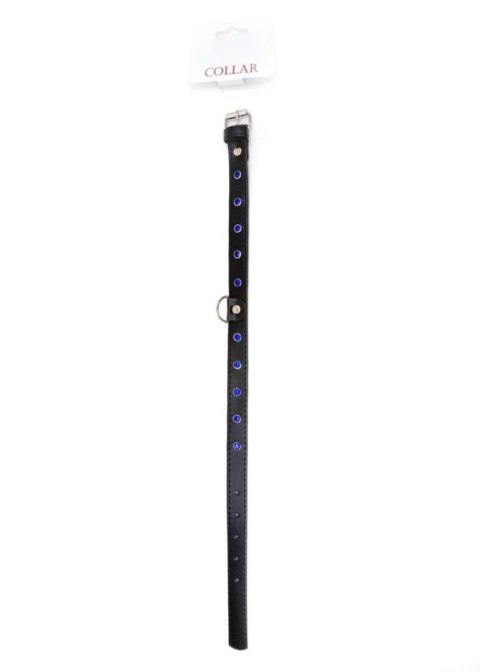 Obroża z kryształkami Fetish B Series granatowa 2 cm Fetish B - Series
