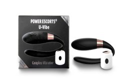 Wibrator parowy UVibe Power Escorts czarny z pilotem 7 funkcji Power Escorts
