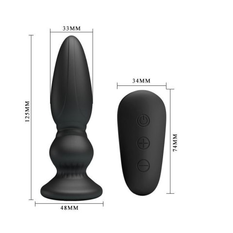 Wibrujący masażer prostaty Mr Play czarny Mr. Play