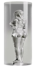 Masturbator Stroker tunelowy przezroczysty 14 cm Stroker