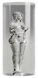 Masturbator Stroker tunelowy przezroczysty 14 cm Stroker