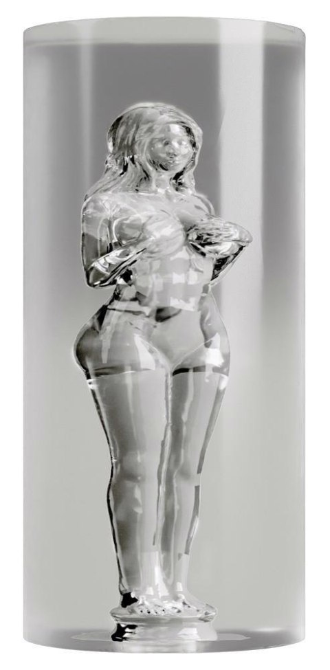 Masturbator Stroker tunelowy przezroczysty 14 cm Stroker