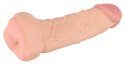 Masturbator Nature Skin 2w1 przedłużka penisa TPE 21 cm Nature Skin