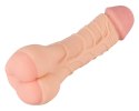 Masturbator Nature Skin 2w1 przedłużka penisa TPE 21 cm Nature Skin
