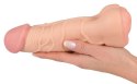 Masturbator Nature Skin 2w1 przedłużka penisa TPE 21 cm Nature Skin