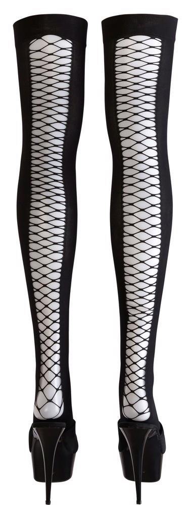 Pończochy siatkowe do uda Cottelli S/M Cottelli LEGWEAR