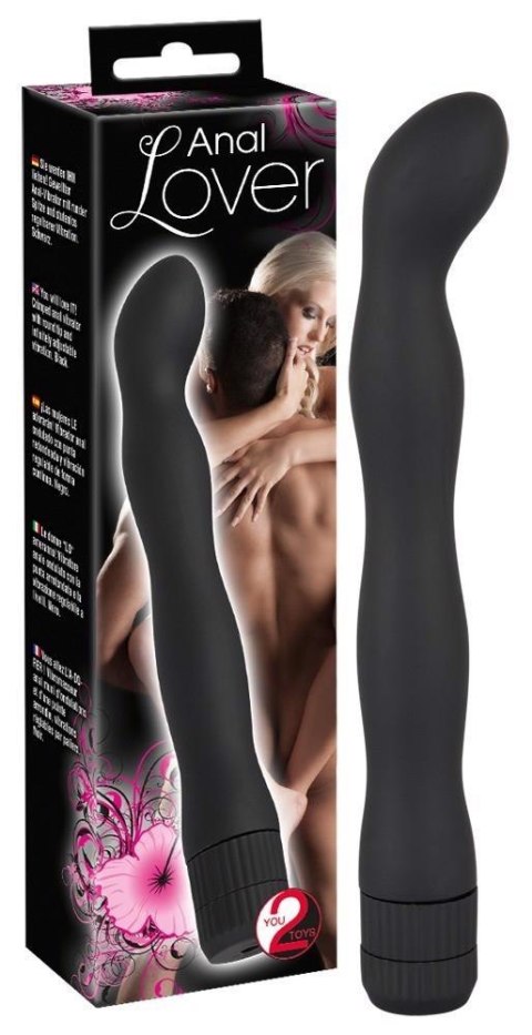 Wibrator analny falisty You2Toys czarny 18 cm na baterie You2Toys