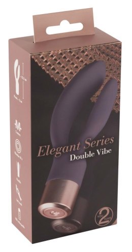 Wibrator króliczek Elegant Series podwójny silikonowy USB 15,2 cm Elegant Series