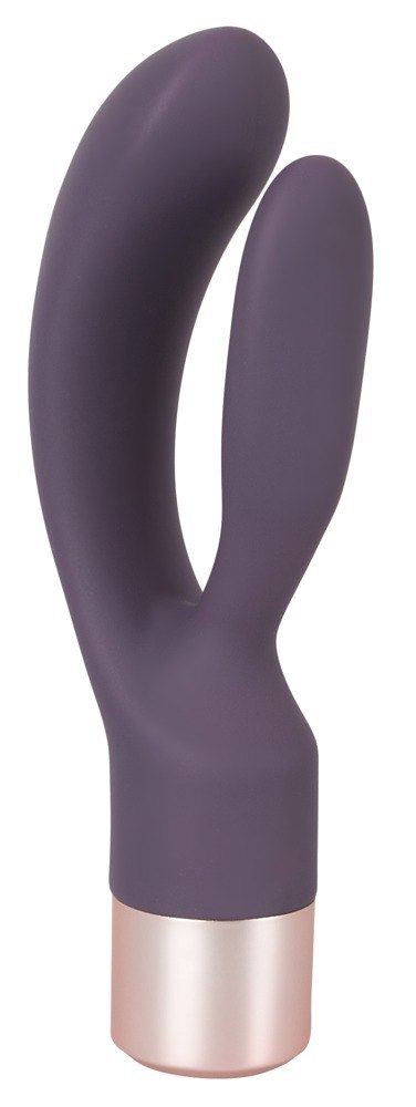 Wibrator króliczek Elegant Series podwójny silikonowy USB 15,2 cm Elegant Series