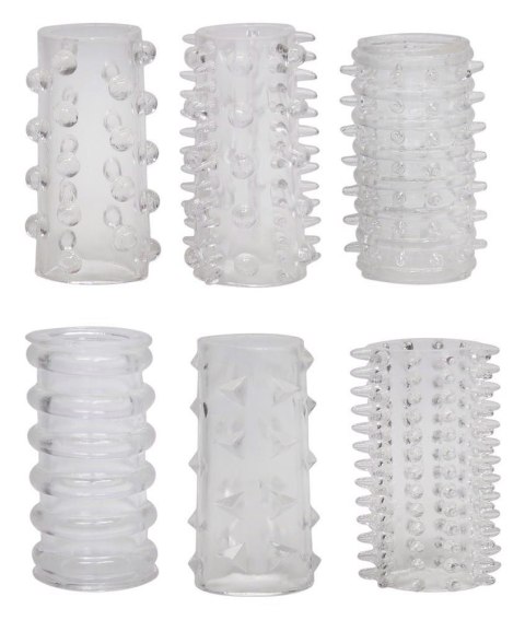 Zestaw 6 pierścieni erekcyjnych Red Roses You2Toys przezroczyste 4,5 cm You2Toys