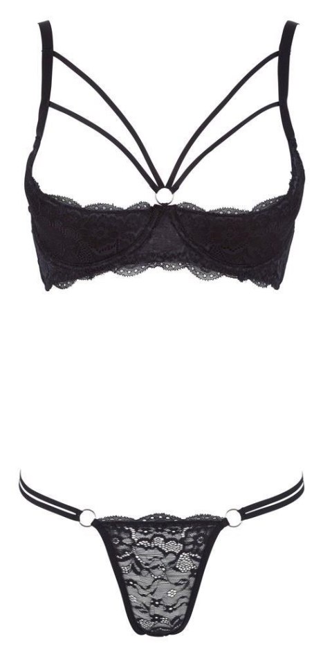 Biustonosz shelf lace Cottelli LINGERIE czarny 85B Cottelli LINGERIE
