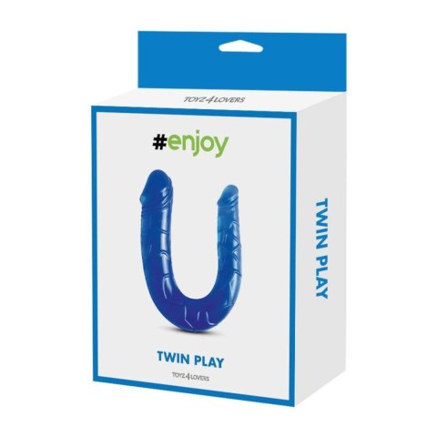 Dildo podwójne Toyz4Lovers Lily niebieskie 15 cm Toyz4lovers