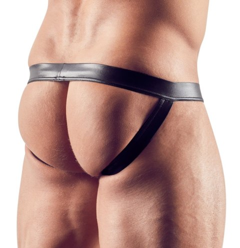 Jock męski elastyczny Svenjoyment czarny błyszczący XL Svenjoyment