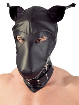 Maska psa z imitacji skóry fetish Collection czarna Fetish Collection