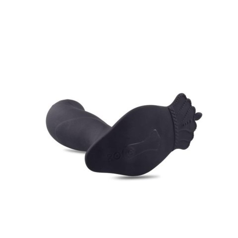 Wibrujący masażer prostaty Toyz4Lovers silikonowy czarny 12 cm z pilotem Toyz4lovers