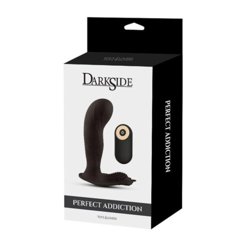 Wibrujący masażer prostaty Toyz4Lovers silikonowy czarny 12 cm z pilotem Toyz4lovers